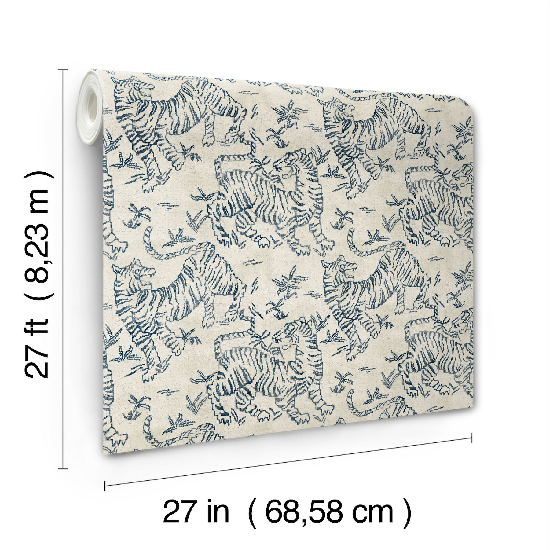 Orly Tigers Indigo Wallpaper large image 
