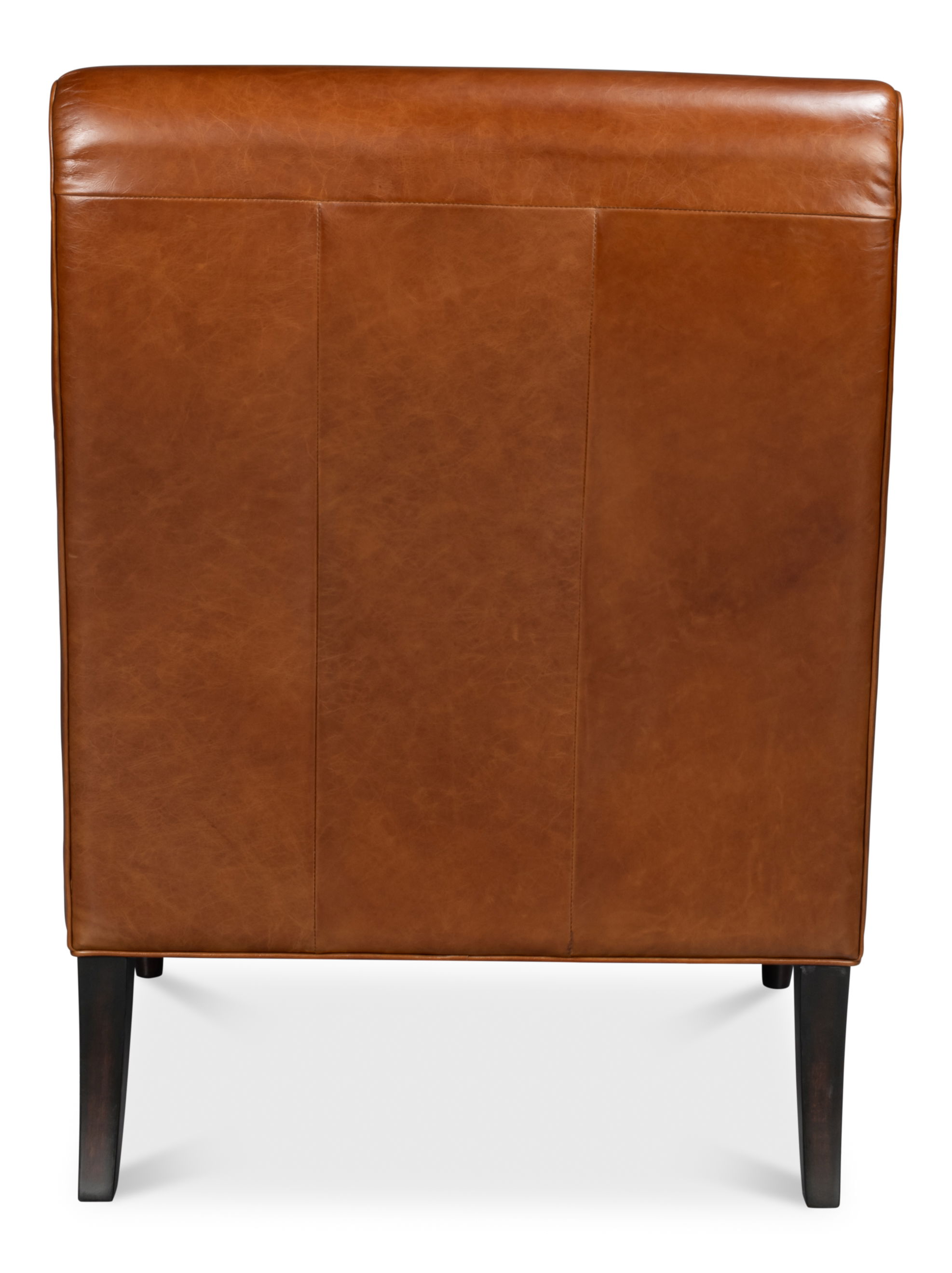 Benton Distilled Leather Chair Brown large image 