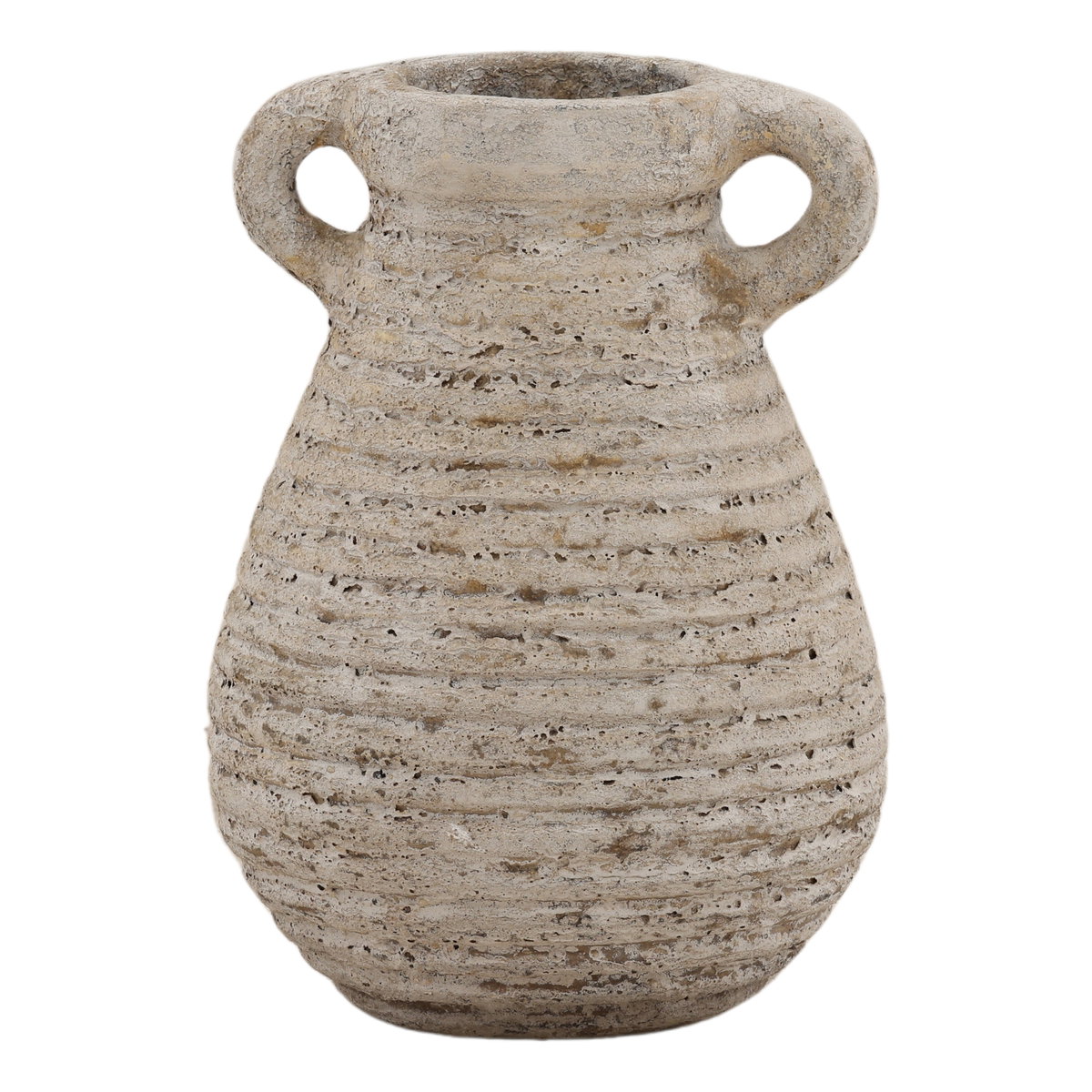 Graeden Vase Antique White, Decor by Dovetail, 7.76" width x 10.24" height x 7" depth View 2
