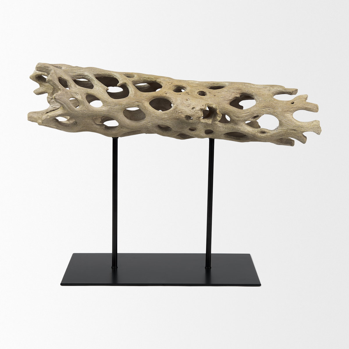 Dwell Cholla Wood Resin Decorative Object, by Mercana, 17.32" length x 7.09" width x 12.4" height View 4