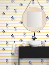 Disney Mickey Mouse Stripe Yellow Wallpaper, by York Wall, 33' length x 1'8.5" width x 0.02" depth thumbnail 4