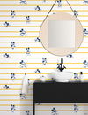 Disney Mickey Mouse Stripe Yellow Wallpaper thumbnail 3