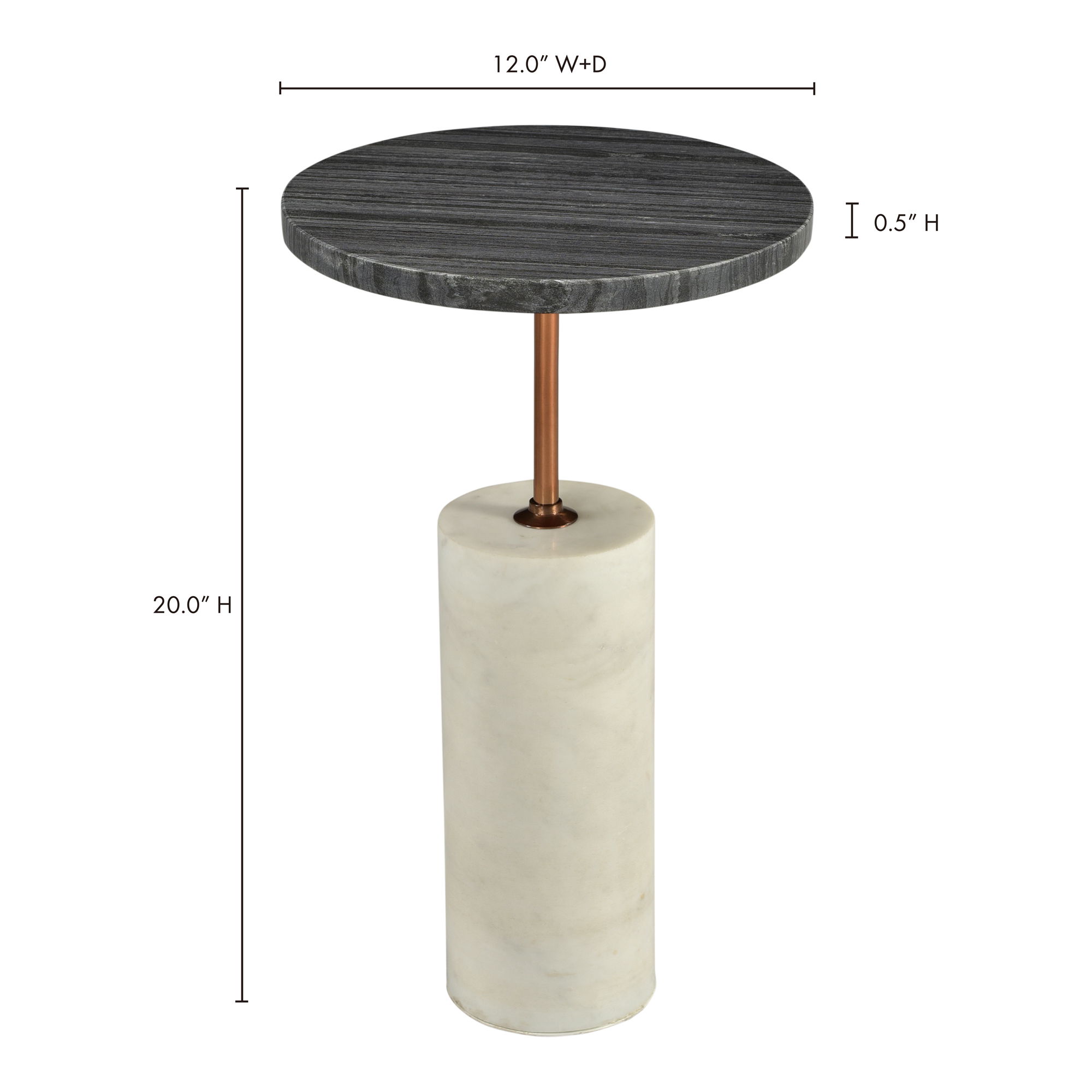 Dusk Accent Table Black large image 