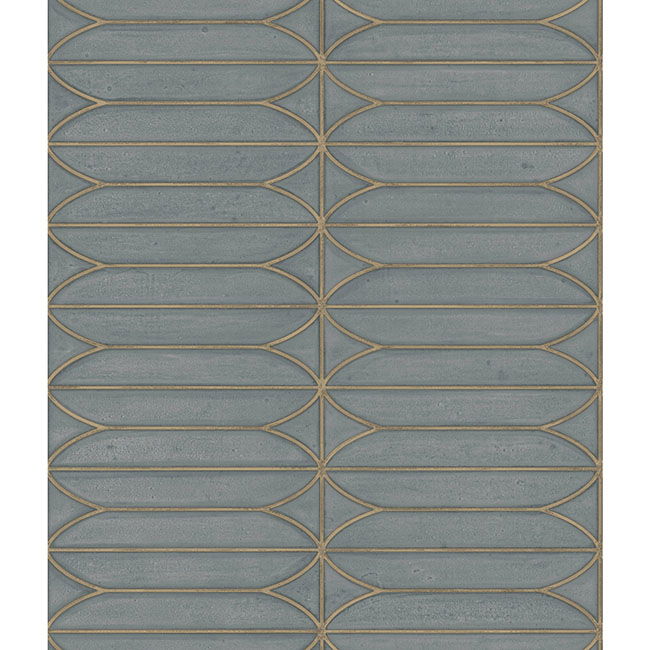 Charcoal Metallic Pavilion Wallpaper large image 
