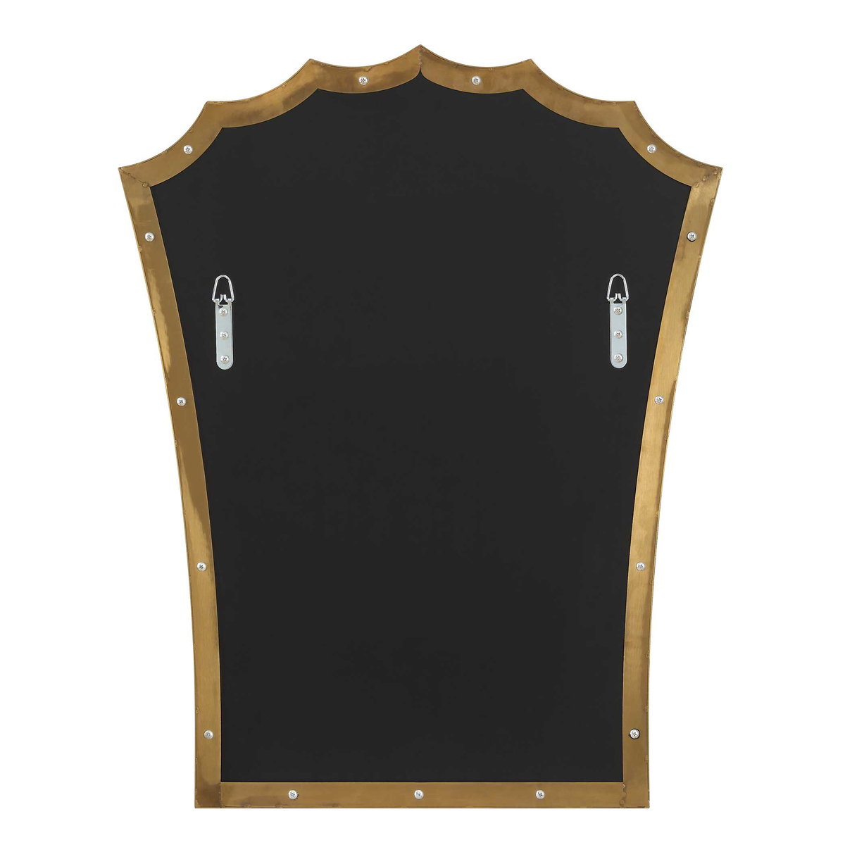 Monarch Scalloped Arched Vanity Mirror, by Uttermost, 2' width x 2'6.5" height x 1" depth View 7