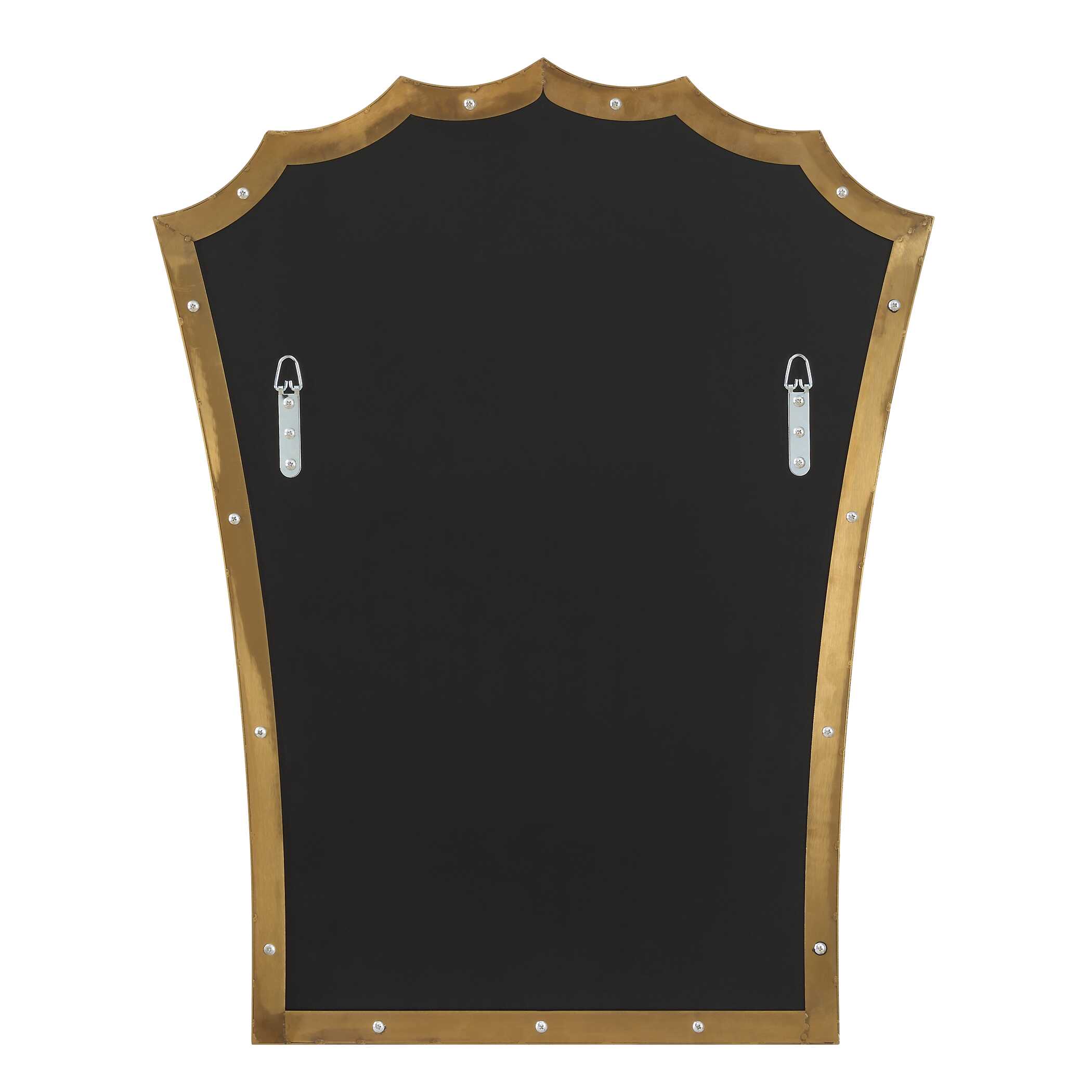 Monarch Scalloped Arched Vanity Mirror, by Uttermost, 24" width x 30.5" height x 1" depth View 7