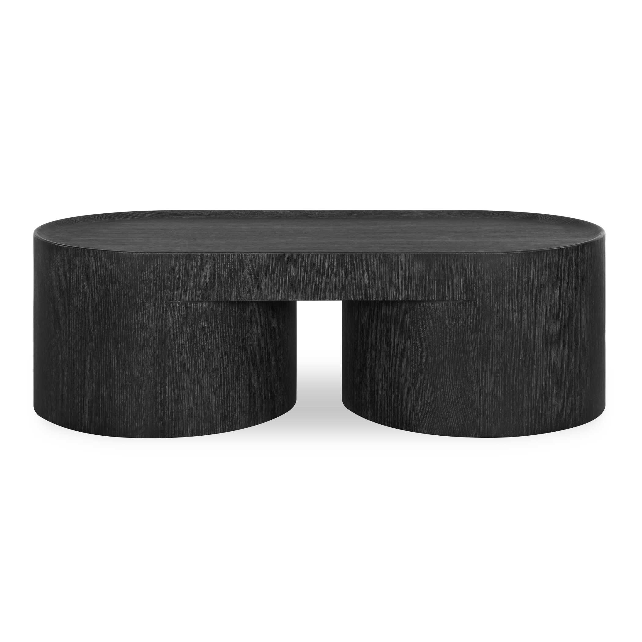Isbell Black Stained Coffee Table, Furniture by Uttermost, 51" width x 16" height x 23.37" depth View 1