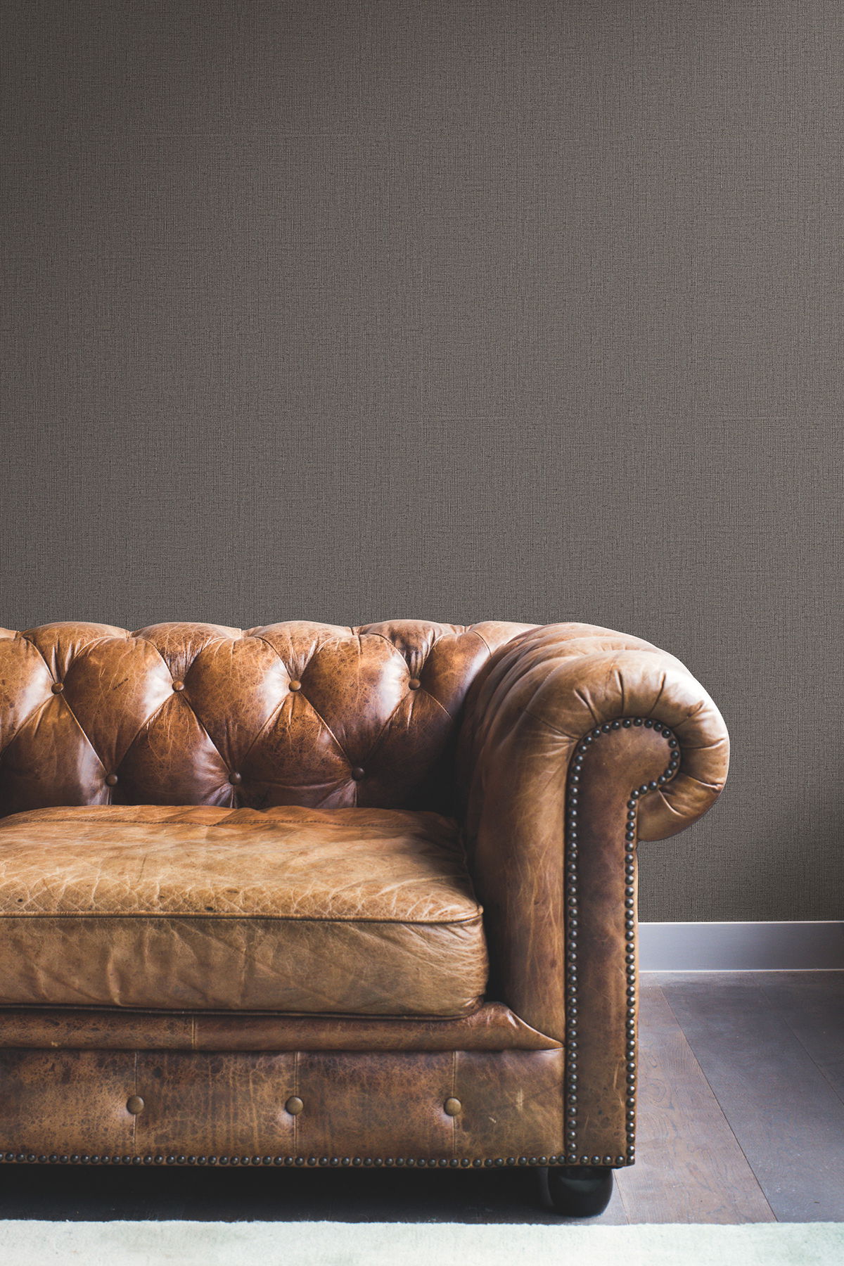Rugged Linen Tudor Wallpaper large image 