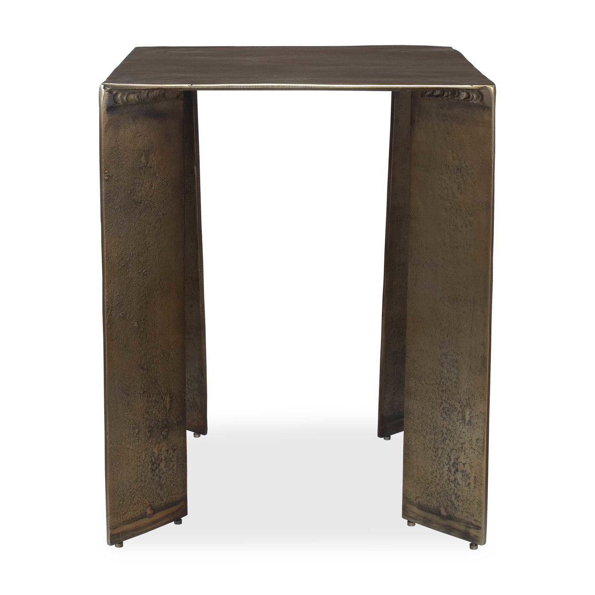 Reade Brass Outdoor Accent Table, Outdoor Table by Uttermost, 1'6" width x 1'10" height x 1'6" depth View 1