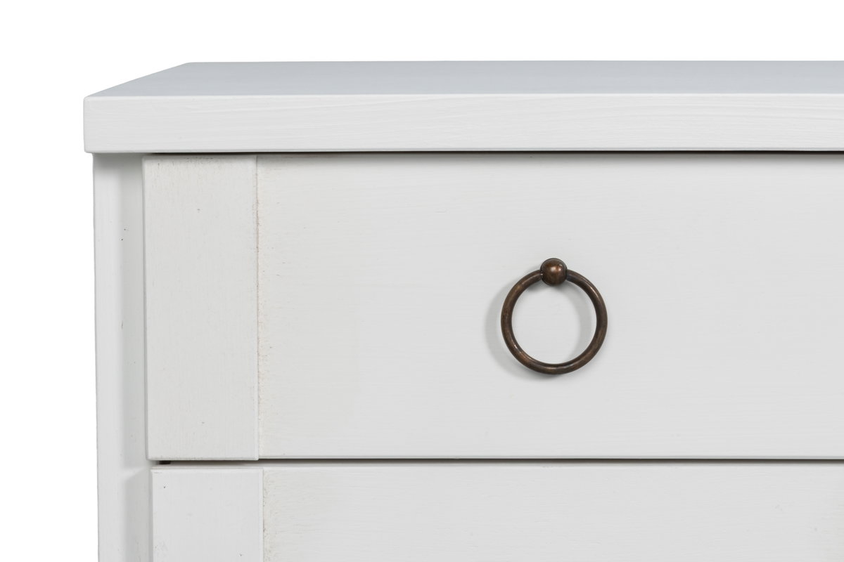 Center Media Base  Cortina White, by Sarreid, 1'8" length x 5'2" width x 3'1" height View 10