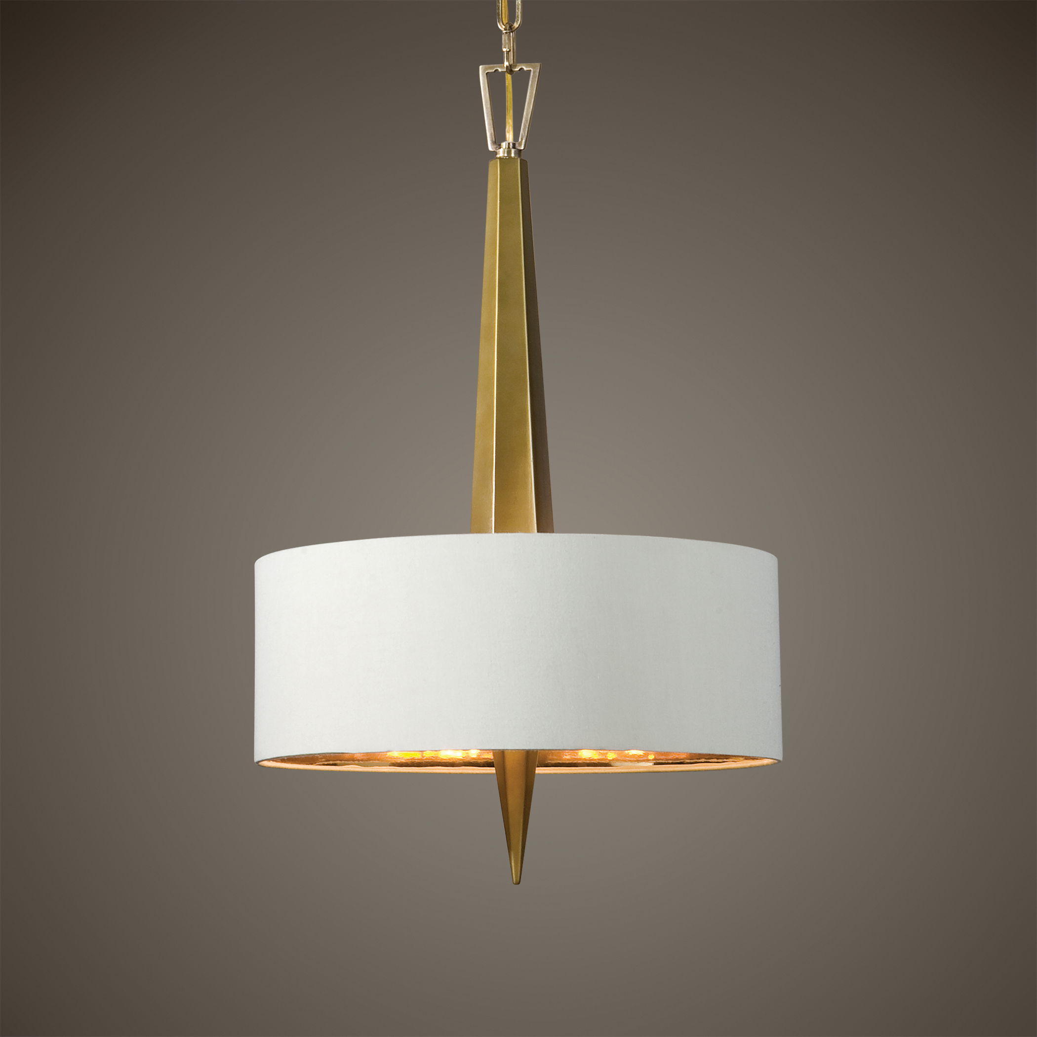 Obeliska 3 Light Gold Chandelier large image 