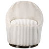 Crue White Swivel Chair, Furniture by Uttermost, 29" width x 32" height x 31" depth thumbnail 1