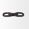 Tayla Large Black-Brown Wood Chain Link, Decorative Object by Mercana, 9.5" length x 2" width x 21" height thumbnail 2