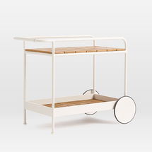 Online Designer Patio Halden Outdoor Bar Cart, Haze