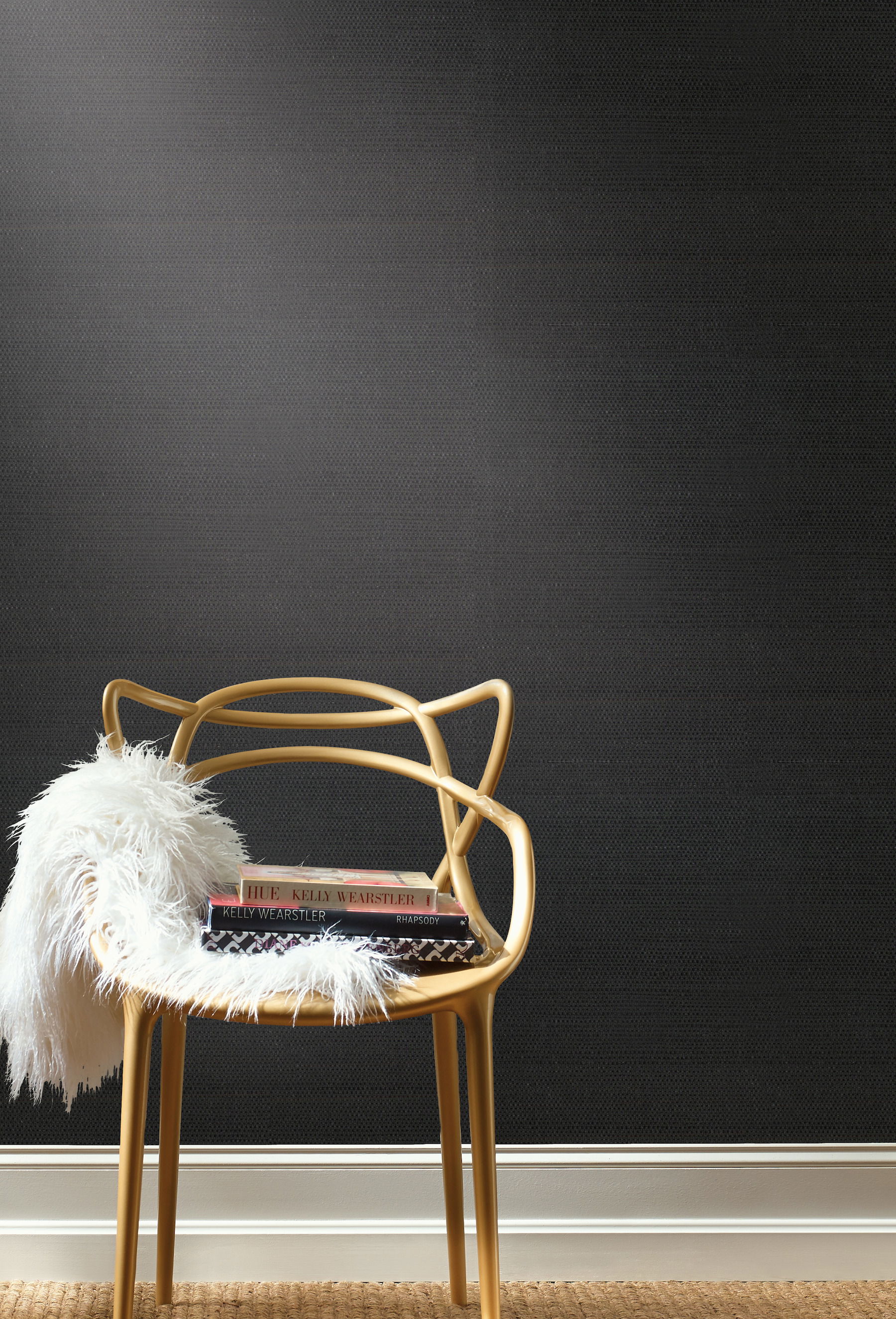 Sisal Grasscloth Black Wallpaper Sisal Grasscloth Black Wallpaper large image