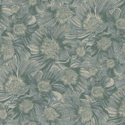 Anemoni Teal Wallpaper large image 