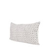 Jayden 14x26 Cream with Black Print Linen Lumbar Decorative Pillow Cover, by Mercana, 14" length x 26" width x 0.2" height thumbnail 1