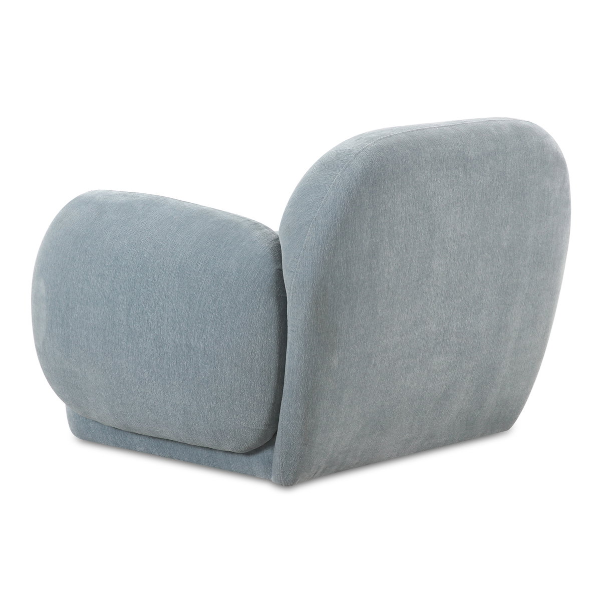 Hazel Lounge Chair Light Blue, Accent Chair by Moe's Home, 39.5" width x 28.75" height x 33.75" depth View 5