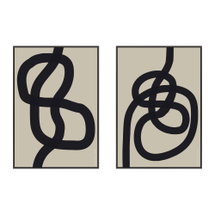 Online Designer Bedroom Intertwined by Romina Gadler (Set of 2)
