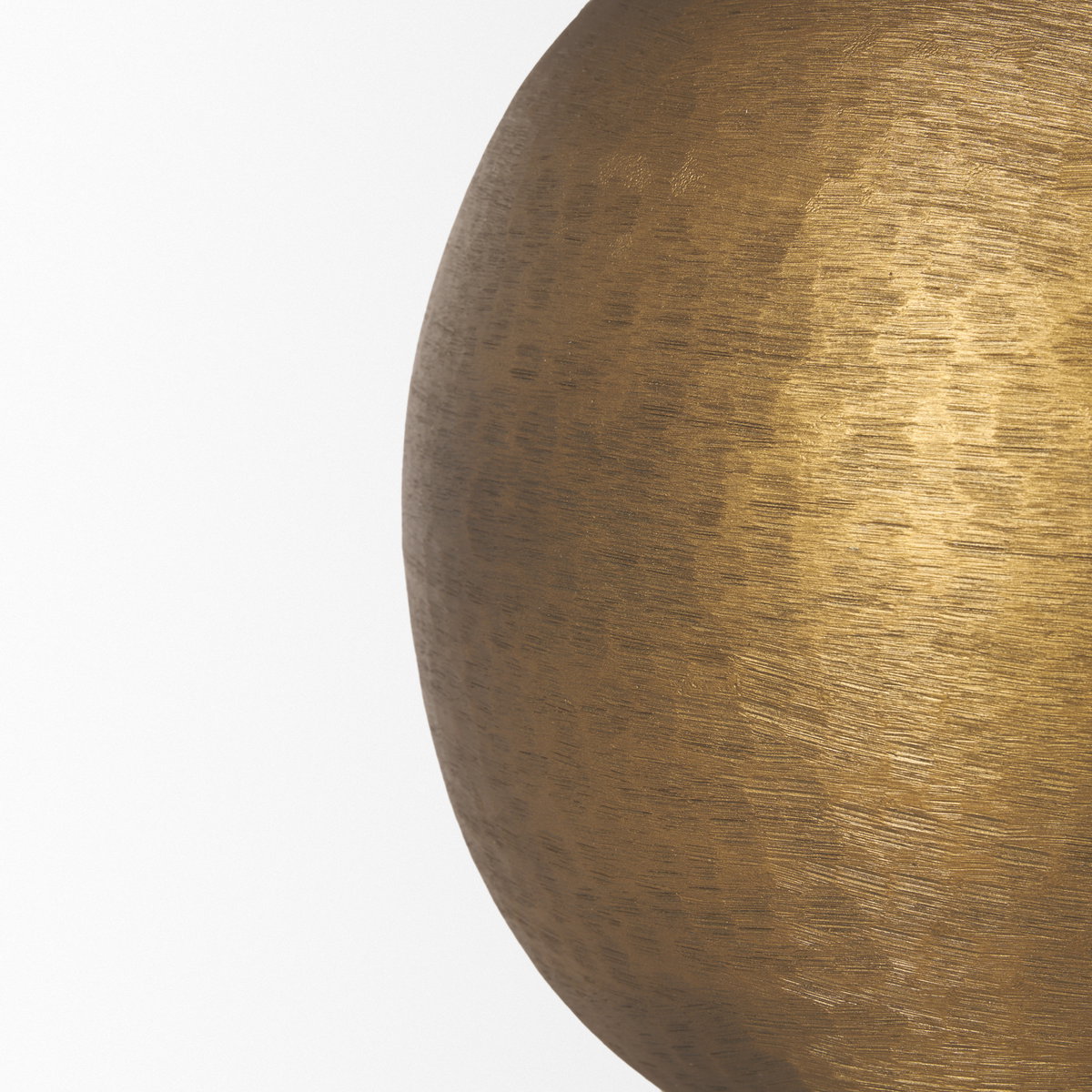 Sadiyah Antiqued Gold Brushed Metal with Cream Shade Table Lamp, by Mercana, 19.5" length x 19.5" width x 24" height View 11