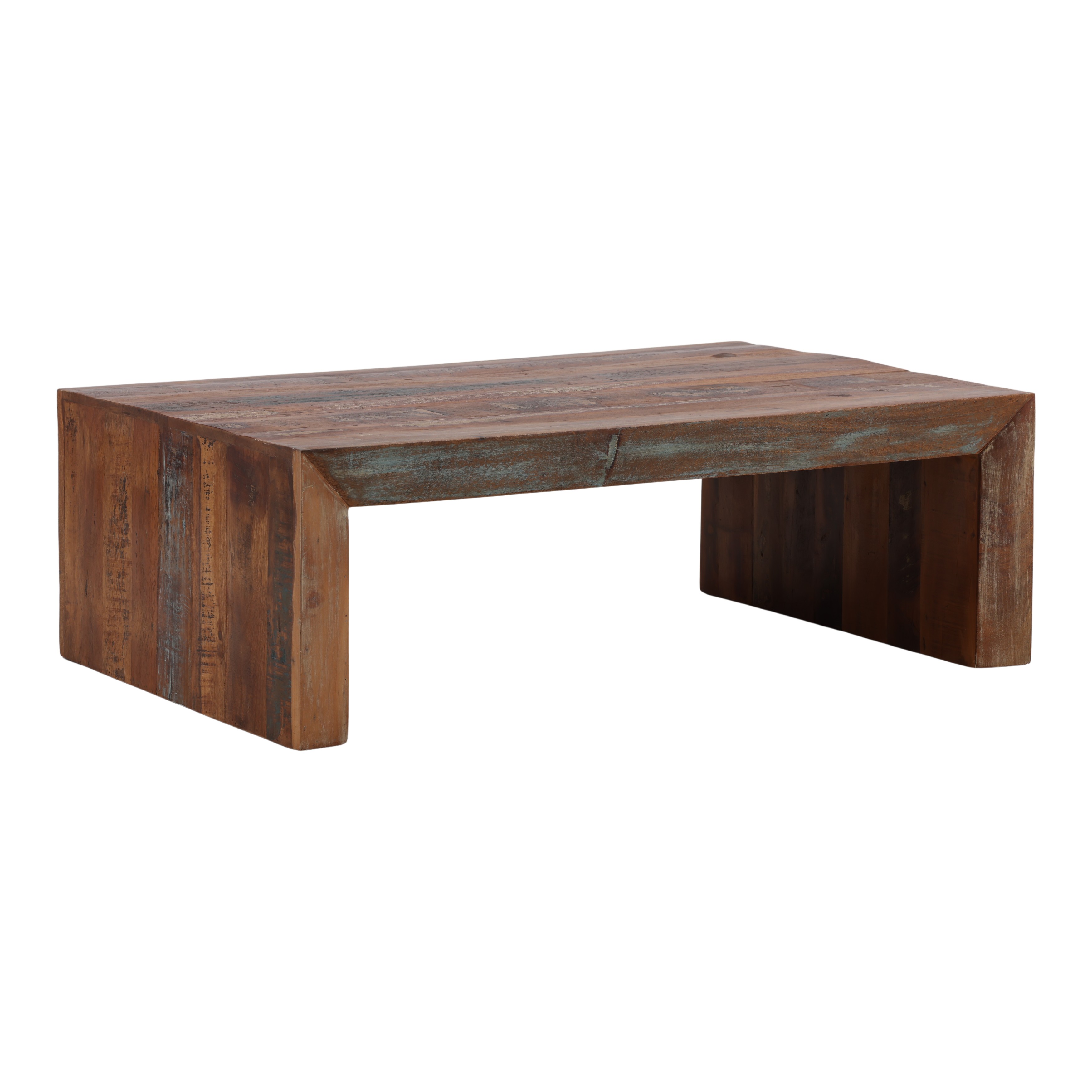 Sylvan Coffee Table Brown, by Dovetail, 48" width x 16" height x 32" depth View 1