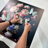 Ode to Peonies - With 3-D Butterflies (No Embellishment), Art by Oliver Gal,  24x24 thumbnail 4