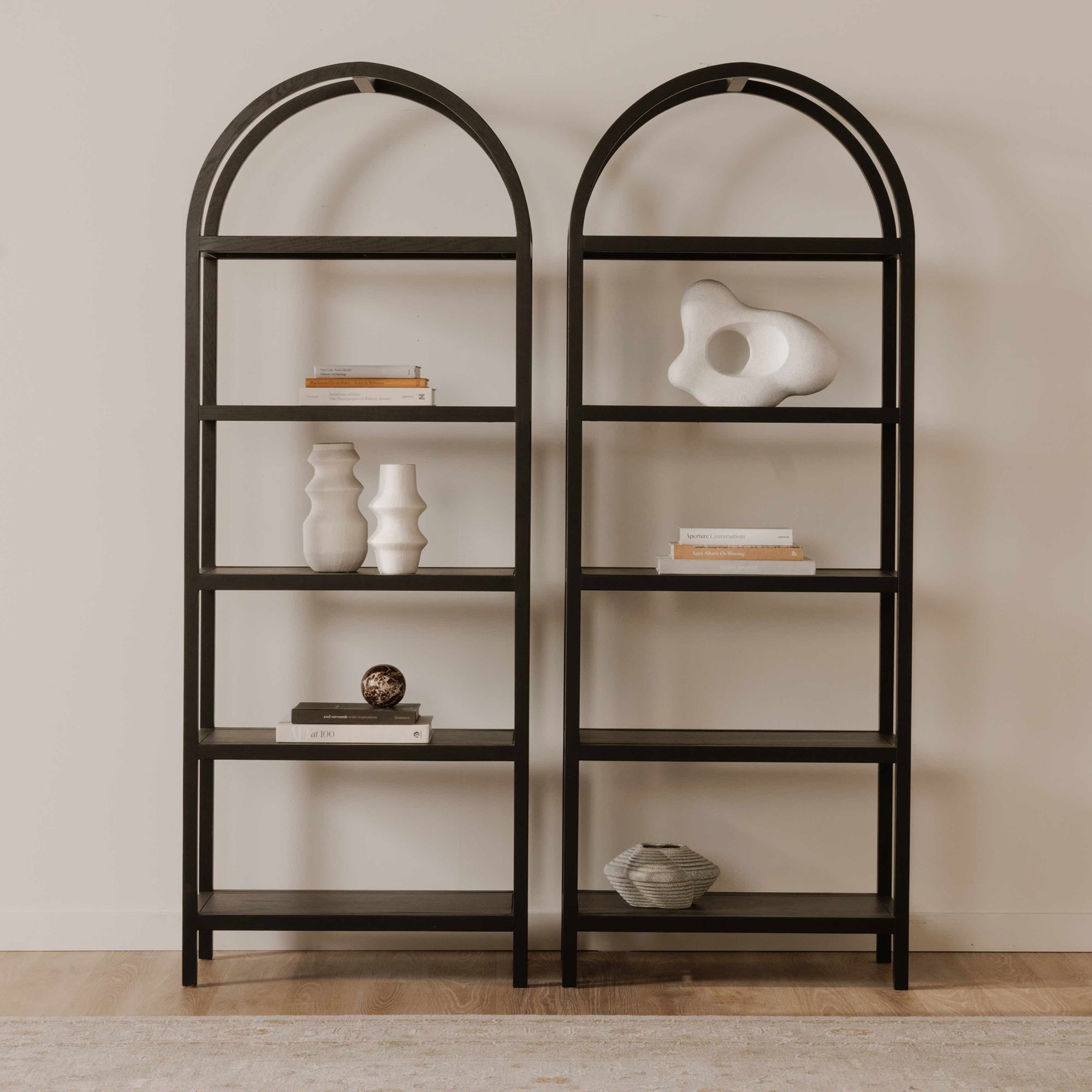 Eero Bookcase Black, Shelving & Bookcase by Moe's Home, 30" width x 80" height x 16" depth View 12