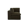 Cates Corner Chair Dark Green, Sectional Sofa by Moe's Home, 36.25" width x 35.4" height x 36.25" depth thumbnail 1