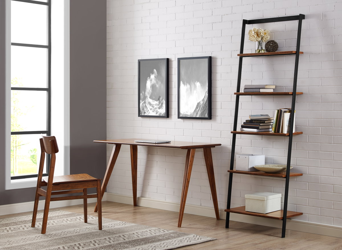 Studio Line Desk, Exotic, Writing Desk by Greenington, 24" length x 48" width x 29.5" height View 4