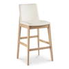 Deco Oak Barstool Pvc White, Counter & Bar Stool by Moe's Home, 22.3" width x 43.3" height x 21" depth thumbnail 2