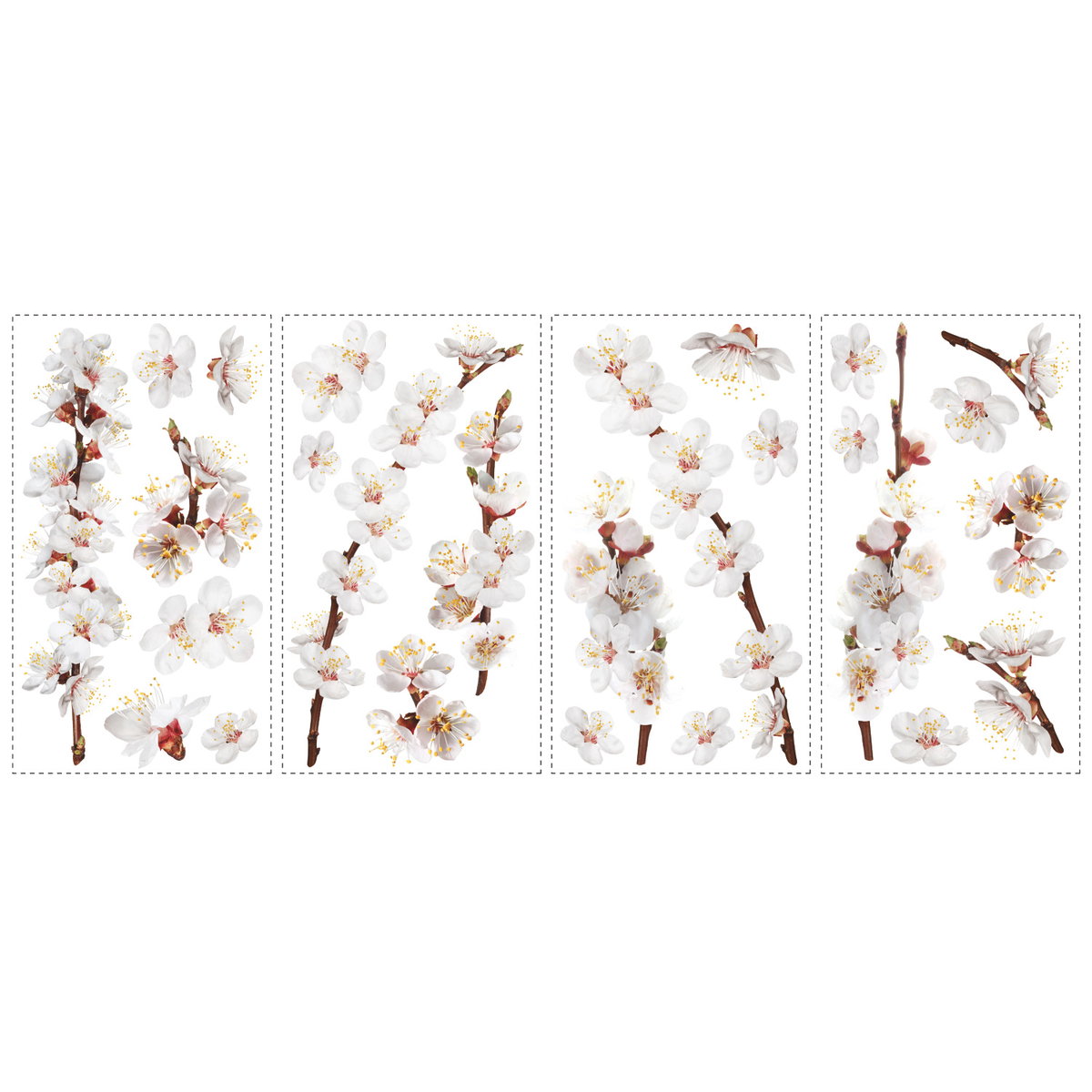 Dogwood Branch Wall Decals, by York Wall, 1'6" length x 10" width x 1.75" depth