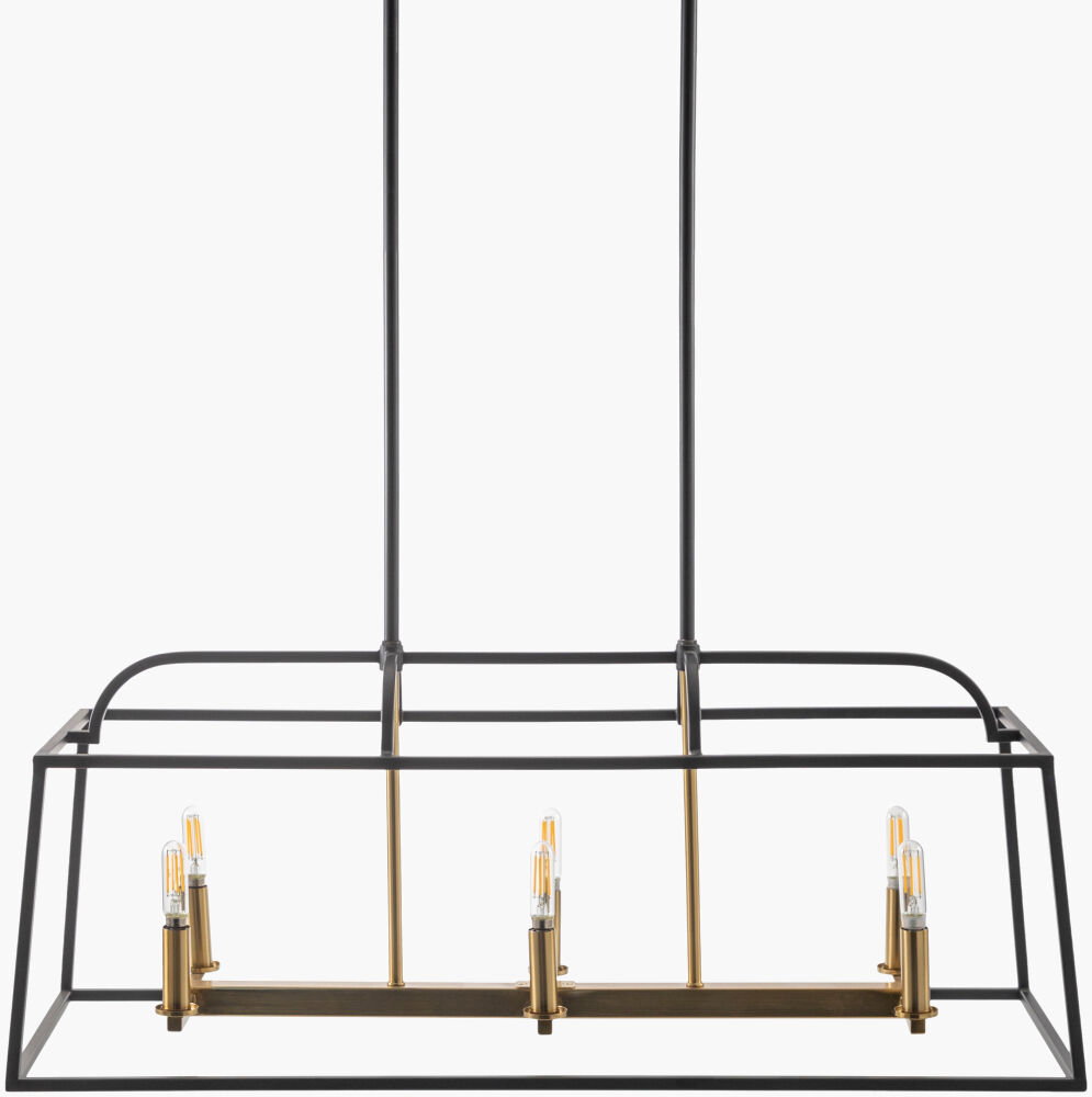 Possini Chandelier, by Surya, 33" length x 12" width x 15" height