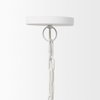 Doma 24' Round White Dome Pendant Light, by Mercana, 24" length x 24" width x 15" height thumbnail 4