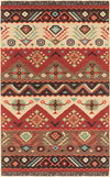 Jewel Tone Handmade Rug, by Surya, 1'6" length x 1'6" width thumbnail