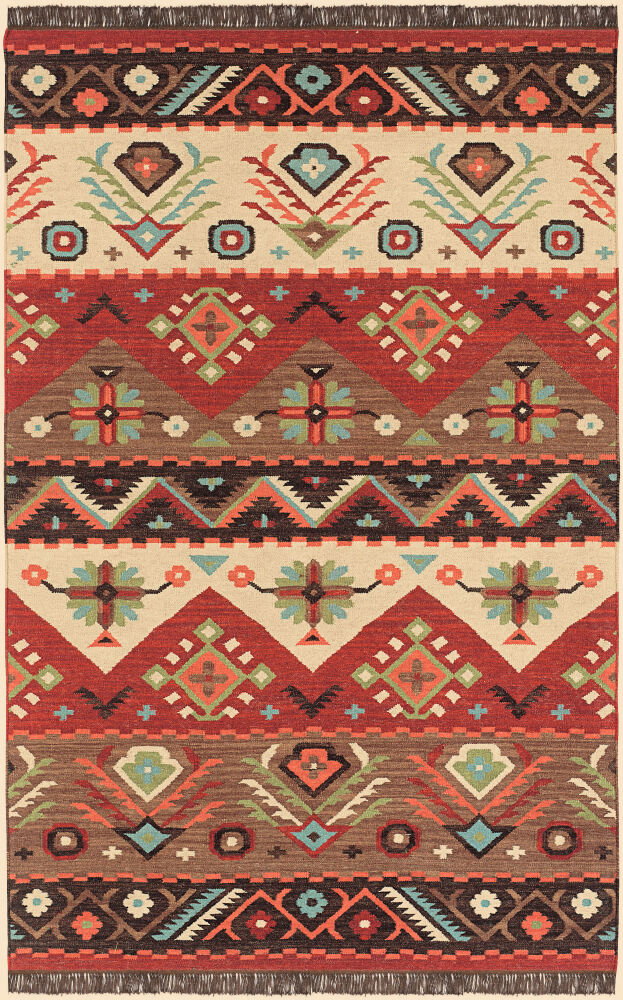 Jewel Tone Handmade Rug, by Surya, 1'6" length x 1'6" width