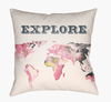 Jetset Accent Pillow, Decorative Pillow by Surya, 18" length x 18" width thumbnail