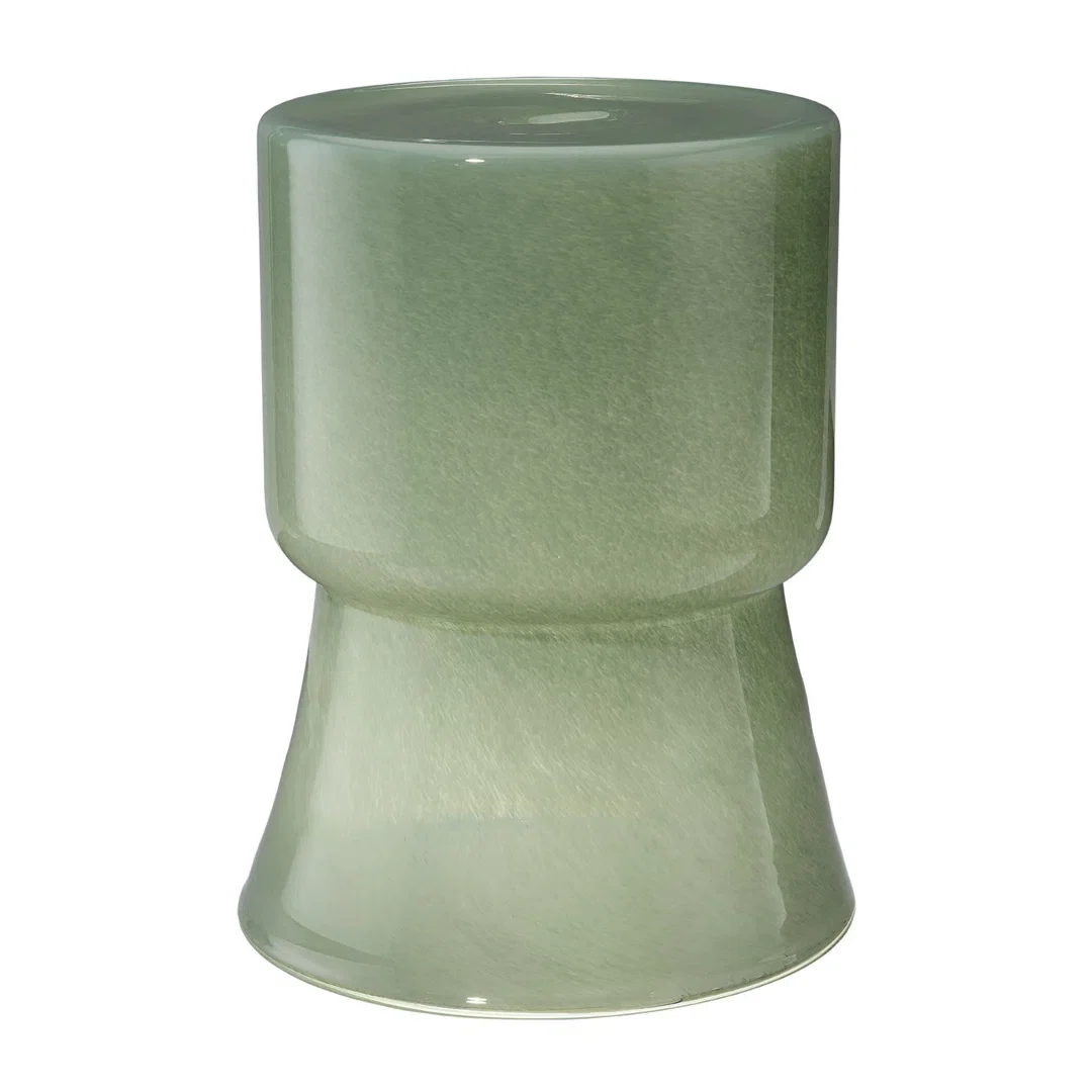 Huntington Garden Glass Accent Table Green, Console Table by Jamie Young, 13" width x 17" height x 13" depth View 1