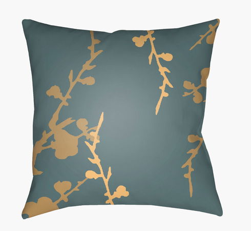 Chinoiserie Floral Accent Pillow