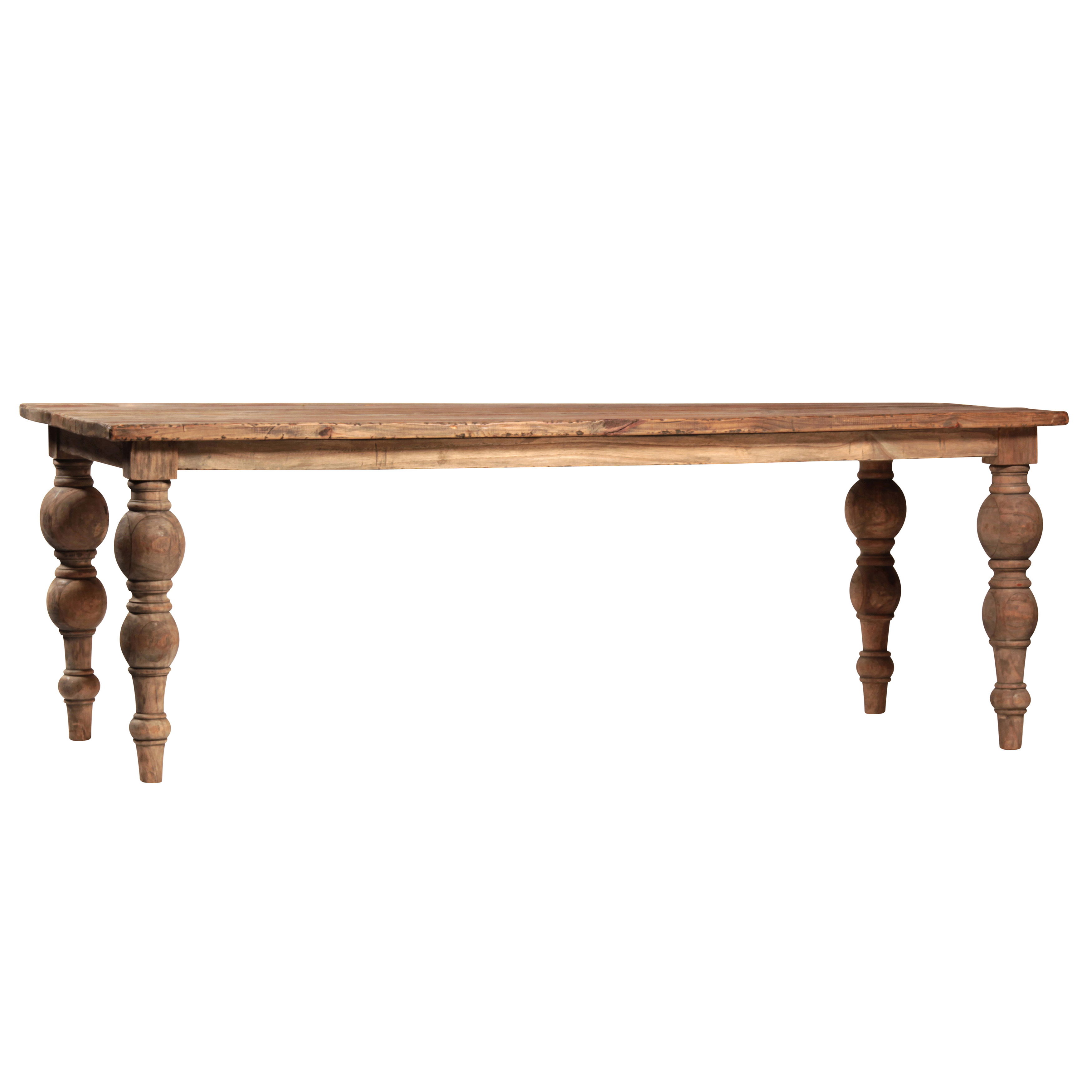 Campbell Dining Table 86', by Dovetail, 86" width x 30" height x 39" depth View 1