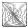 Risley 8L x 8W Gray Metal Triangular Decorative Object, by Mercana, 8.07" length x 8.07" width x 10.63" height thumbnail 5