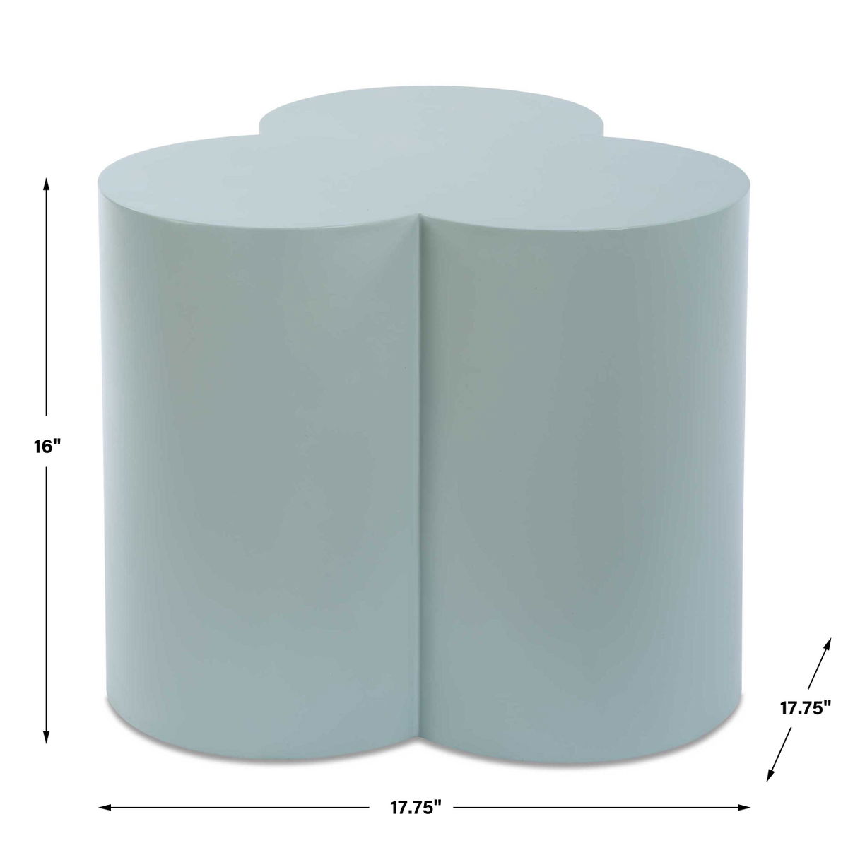 Beven Outdoor Light Blue Accent Table, Outdoor Table by Uttermost, 1'5.75" width x 1'4" height x 1'5.75" depth View 3