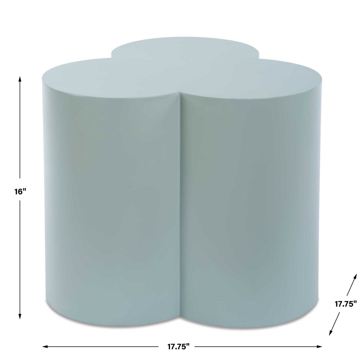 Beven Outdoor Light Blue Accent Table, Outdoor Table by Uttermost, 1'5.75" width x 1'4" height x 1'5.75" depth View 3