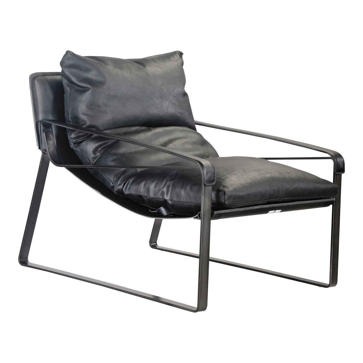 Connor Club Chair Black, Accent Chair by Moe's Home, 30" width x 31" height x 33.5" depth View 2
