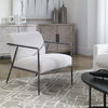 Brisbane Light Gray Accent Chair, by Uttermost, 27" width x 30" height x 30" depth thumbnail 2