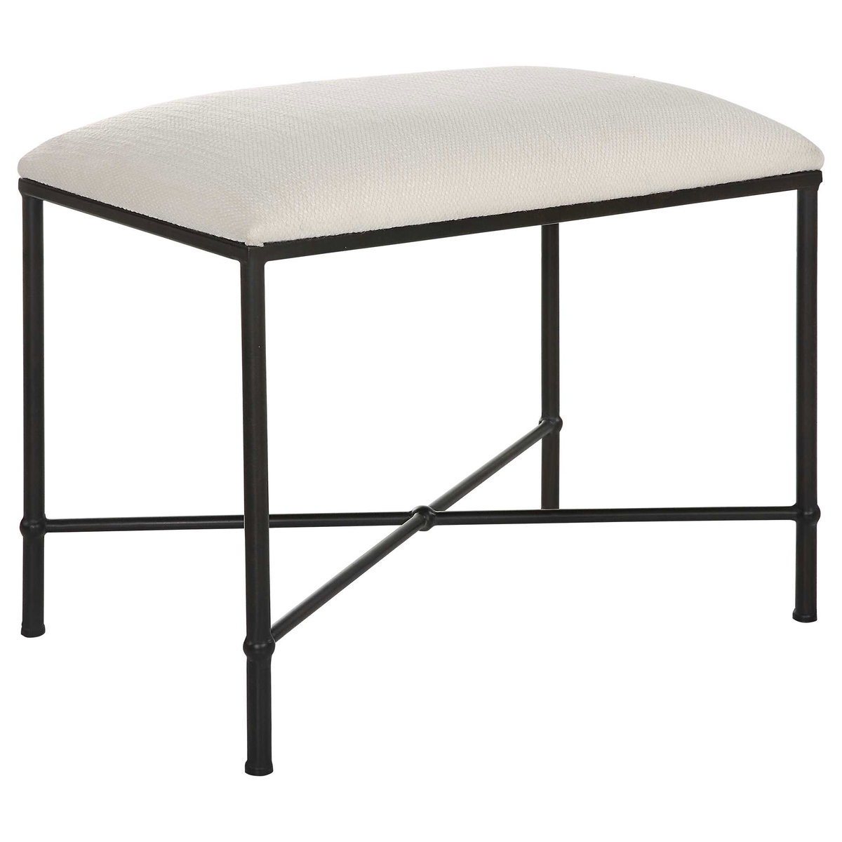 Avenham Small Black Framed Bench, Benche by Uttermost, 24" width x 20" height x 16" depth View 4