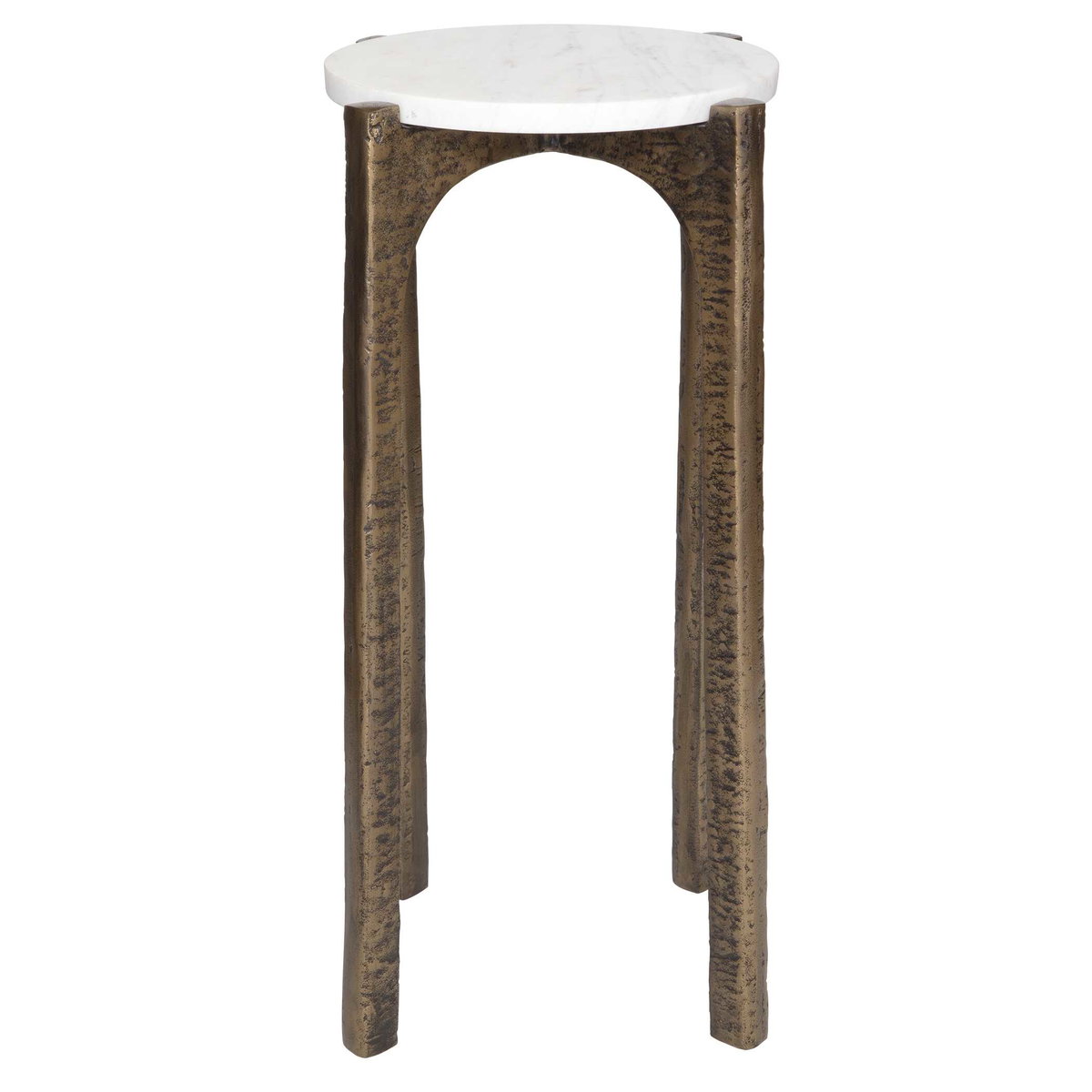 Vivi Marble Drink Table, Side & End Table by Uttermost, 12" width x 22" height x 12" depth View 5