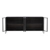 Jarin Sideboard Black, Sideboards & Buffet by Dovetail, 78.5" width x 34" height x 18" depth thumbnail 5