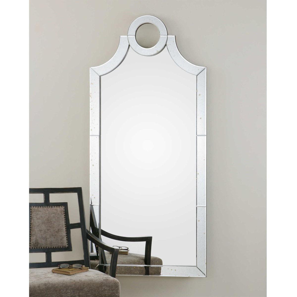 Acacius Arched Mirror, by Uttermost, 30" width x 66" height x 1.12" depth View 2