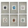 Agate Stone Silver Wall Art S/6 thumbnail 0