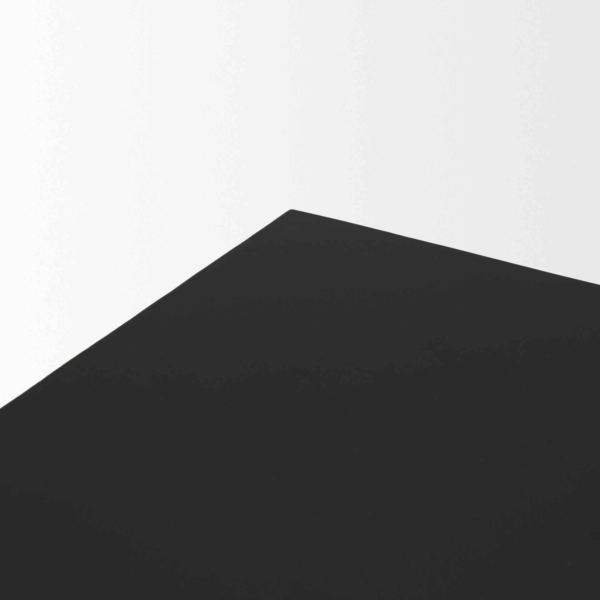 Sobi Matte Black Square Metal Side Table large image 